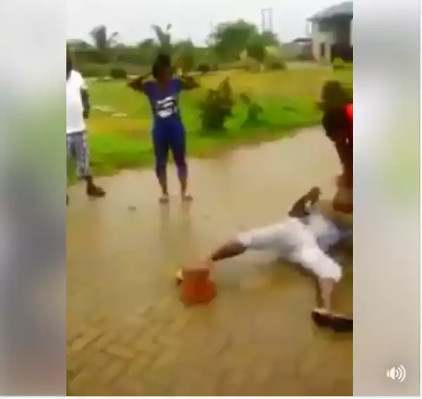 "See How A Man With Brooms Used African Method To Catch A Thief". Photos/Video